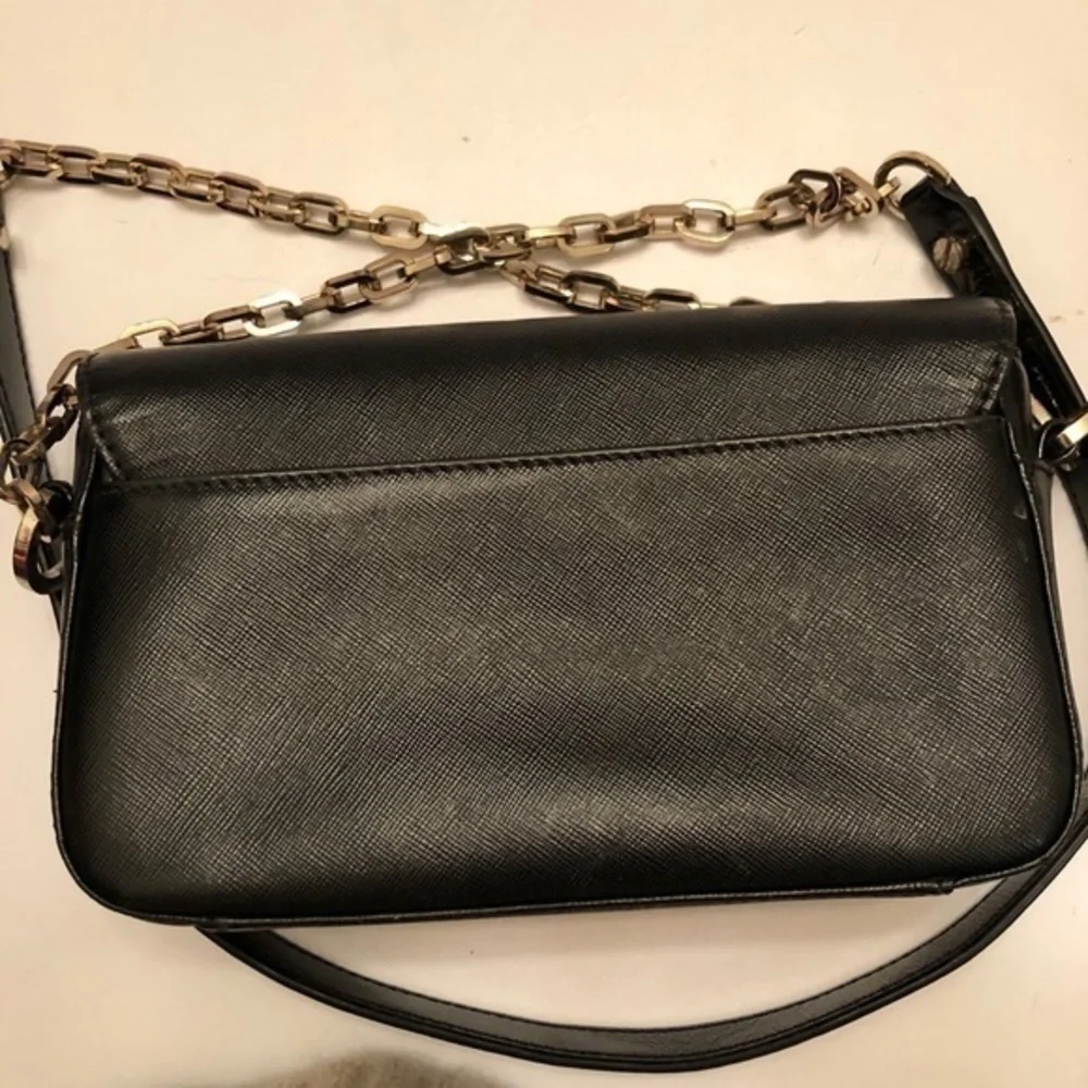 Tory Burch black saffiano leather crossbody bag